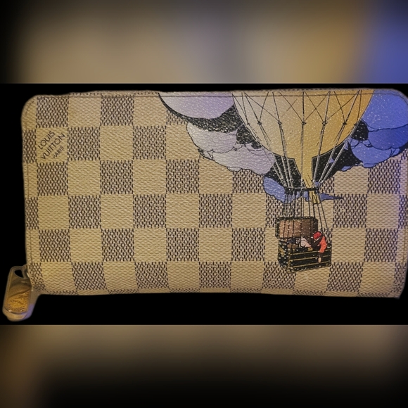 Louis Vuttion Damier Azur Illustre Ballon Long Zippy Wallet